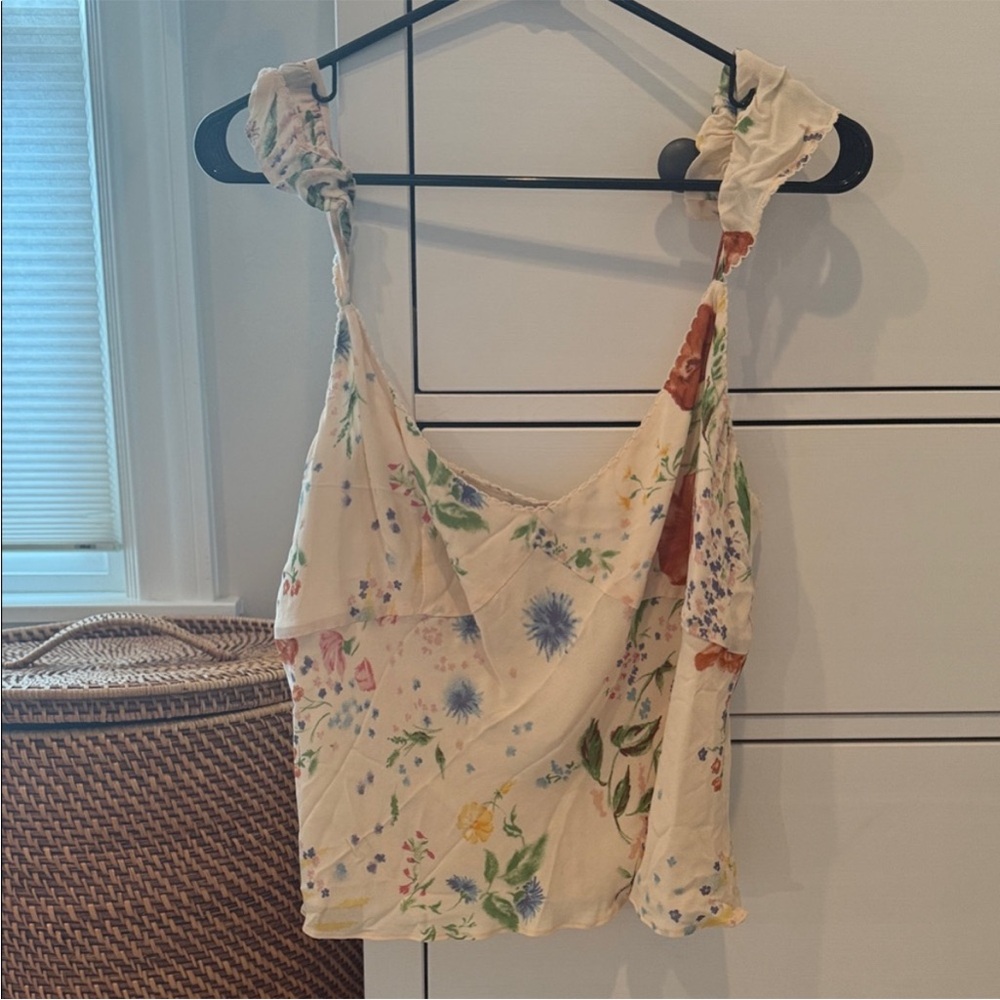 Reformation floral Cream Women's Top